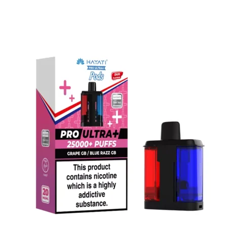 Hayati Pro Ultra Plus 25K Refill Pods Grape GB Blue Razz GB