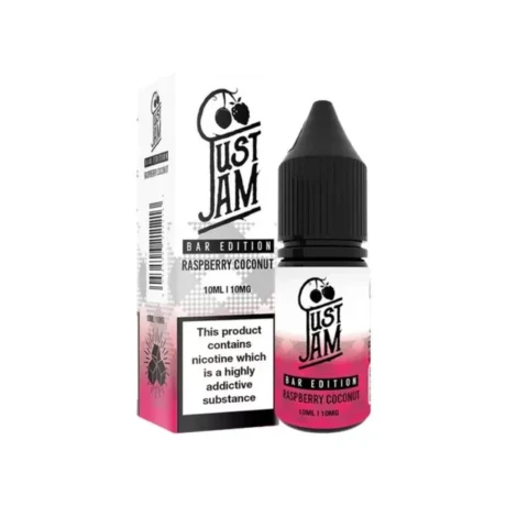 Just Jam Bar Edition Nic Salts 10ml Raspberry Coconut