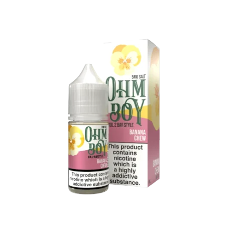Ohm Boy V2 Bar Style Nic Salts 10ml Banana Chew