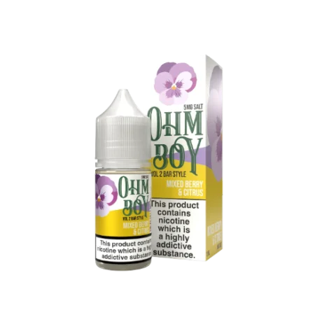Ohm Boy V2 Bar Style Nic Salts 10ml Mixed Berry & Citrus