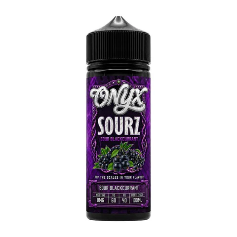 Onyx SourZ 100ml Shortfill E-Liquid Sour Blackcurrant