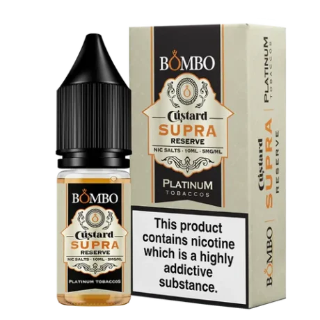 Bombo Nic Salts 10ml Custard Supra Reserve