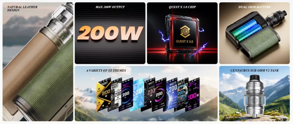 Lost Vape Thelema Q200 Pro Vape Kit Key Features Lost Vape Thelema Q200 Pro Vape Kit Key Features