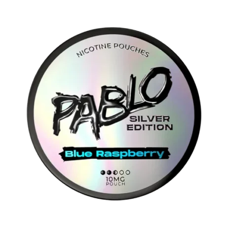 Pablo Silver Edition Nicotine Pouches 10mg Blue Raspberry