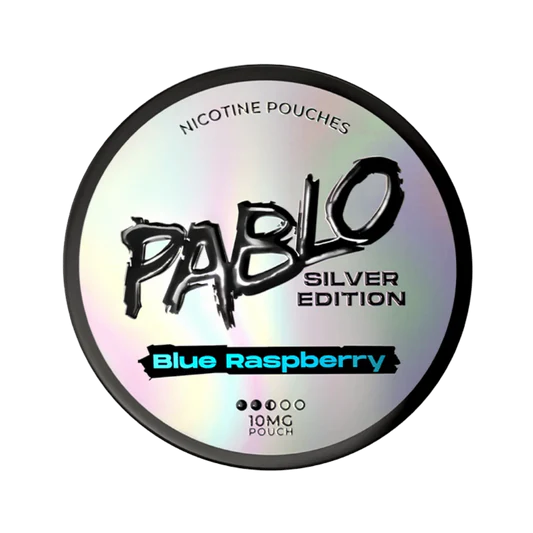Pablo Silver Edition Nicotine Pouches 10mg Blue Raspberry