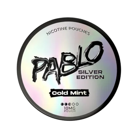 Pablo Silver Edition Nicotine Pouches 10mg Cold Mint
