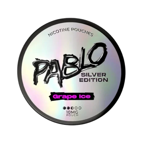 Pablo Silver Edition Nicotine Pouches 10mg Grape Ice