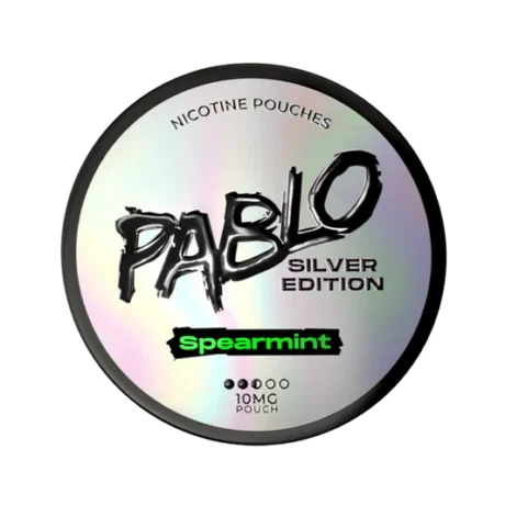Pablo Silver Edition Nicotine Pouches 10mg Spearmint