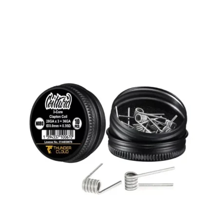 ThunderCloud x Coilturd Premade Clapton Coils 0.35ohm 3 Core