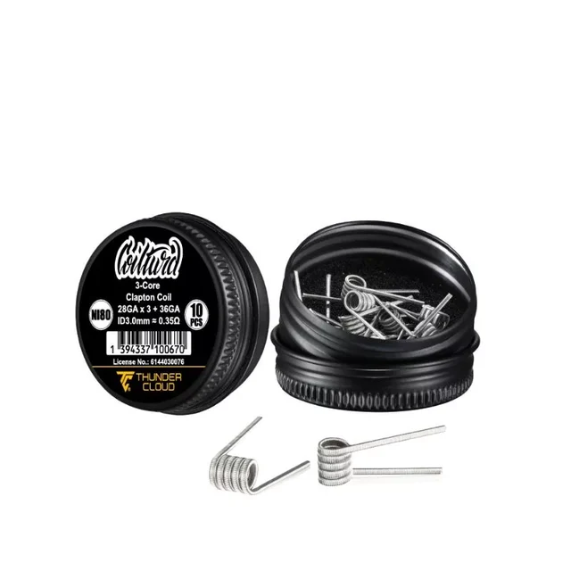 ThunderCloud x Coilturd Premade Clapton Coils 0.35ohm 3 Core