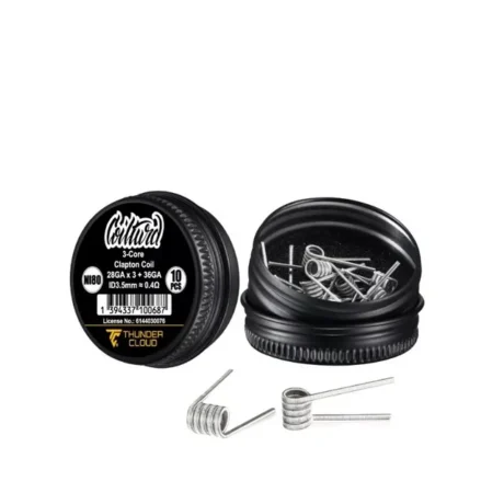 ThunderCloud x Coilturd Premade Clapton Coils 0.40ohm 3 Core