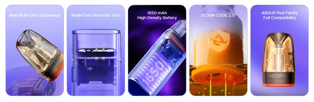 VOOPOO Argus G4 Mini Pod Vape Kit Features