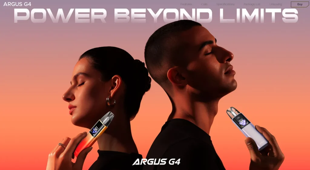 VOOPOO Argus G4 Pod Vape Kit Banner