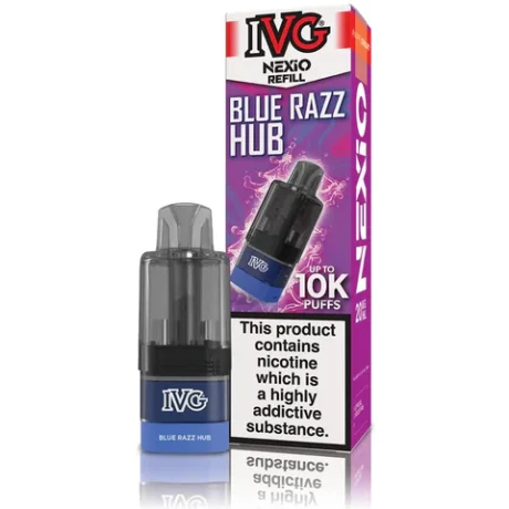 IVG Nexio 10K Prefilled Pods Blue Razz Hub