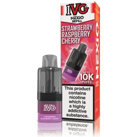 IVG Nexio 10K Prefilled Pods Strawberry Raspberry Cherry