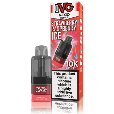 IVG Nexio 10K Prefilled Pods Strawberry Raspberry Ice