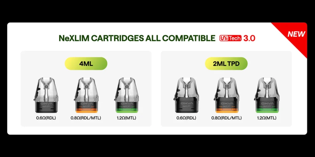 OXVA NeXlim 2 Pod Vape Kit Unitech 3.0 Compatible OXVA NeXlim 2 Pod Vape Kit Unitech 3.0 Compatible