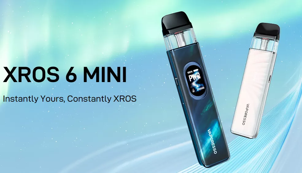 Vaporesso XROS 6 Mini Pod Vape Kit Promo Image Vaporesso XROS 6 Mini Pod Vape Kit Promo Image