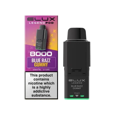 ELUX Legend 8000 Replacement Prefilled Pods Blue Razz Gummy