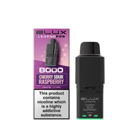 ELUX Legend 8000 Replacement Prefilled Pods Cherry Sour Raspberry