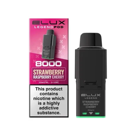 ELUX Legend 8000 Replacement Prefilled Pods Strawberry Raspberry Cherry