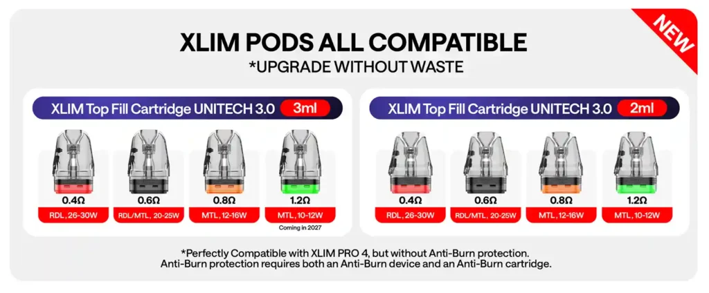 OXVA XLIM 4 Pod Kit Compatible Xlim Pods