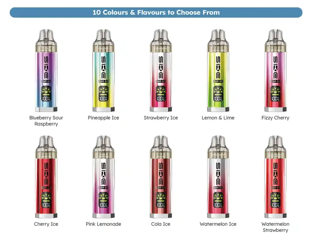 SKE Bar 6K Prefilled Pod Kit Flavours