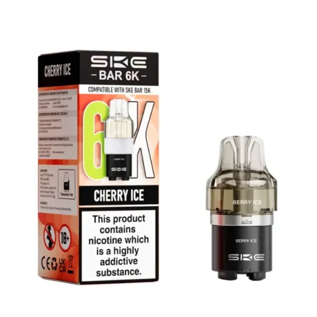 SKE Bar 6K Replacement Prefilled Pods Cherry Ice
