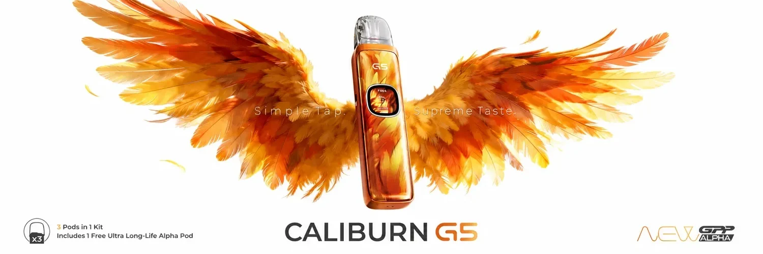 Caliburn G5 Pod Vape Kit Banner