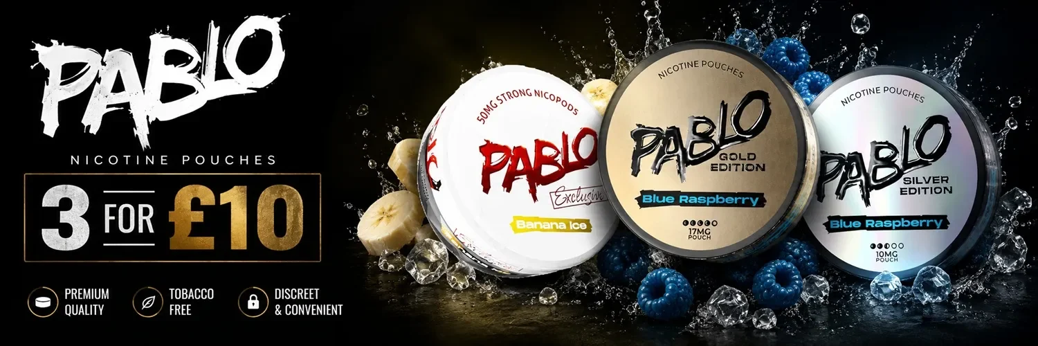 Pablo Nic Pouches Banner